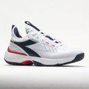 Diadora Finale AG Men's White/Blue Corsair/ Fiery Red