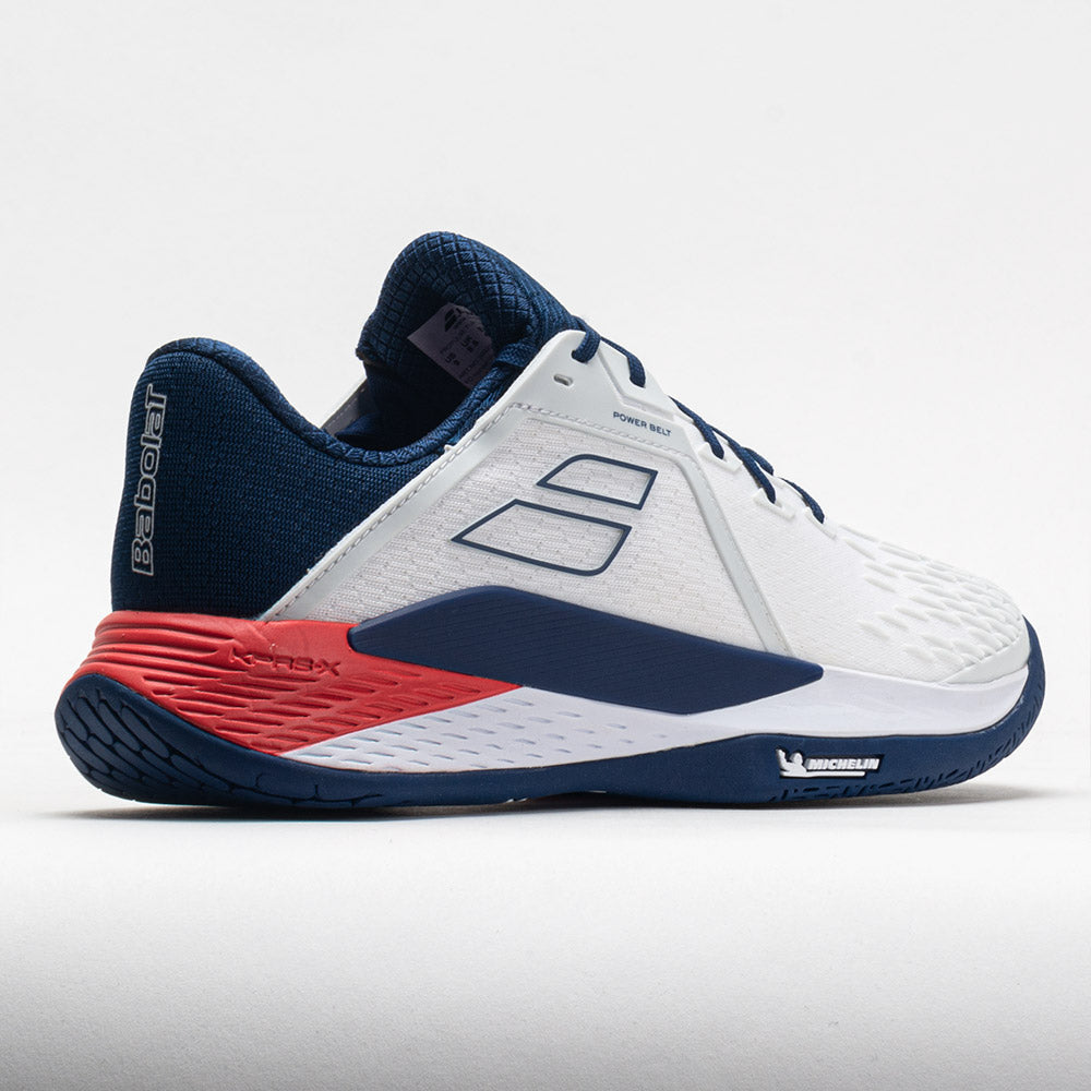Babolat Propulse Fury 3 Men's White/Estate Blue â Holabird Sports