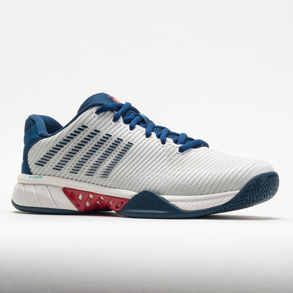 K-Swiss Hypercourt Express 2 Men's Blanc de Blanc/Blue Opal/Lollipop
