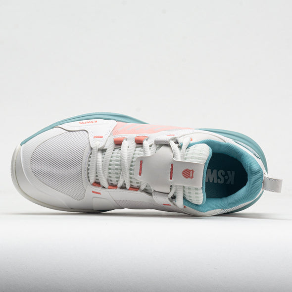 K-Swiss Ultrashot Team Women's Blanc De Blanc/Nile Blue/Desert Flower
