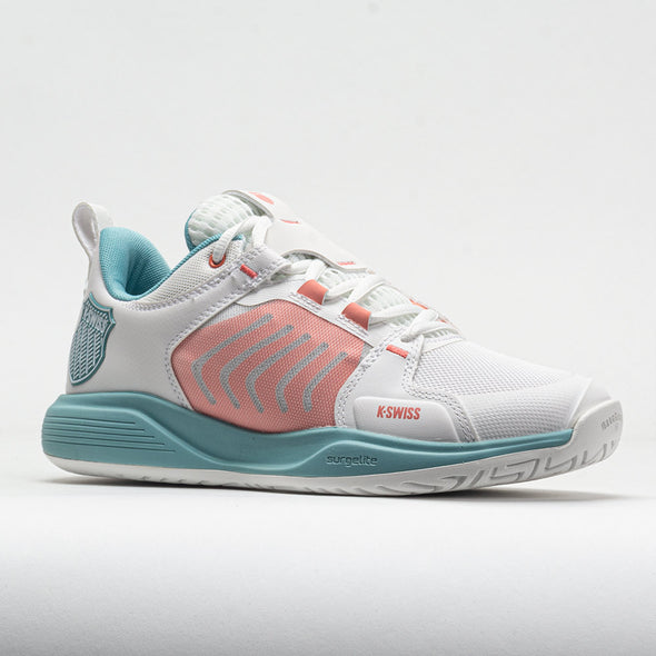 K-Swiss Ultrashot Team Women's Blanc De Blanc/Nile Blue/Desert Flower