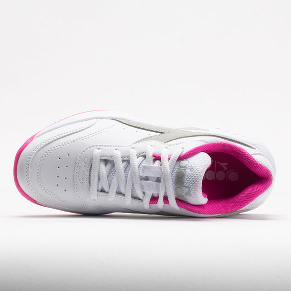 Diadora Challenge 4 SL Junior White/Silver/Rodamine Red