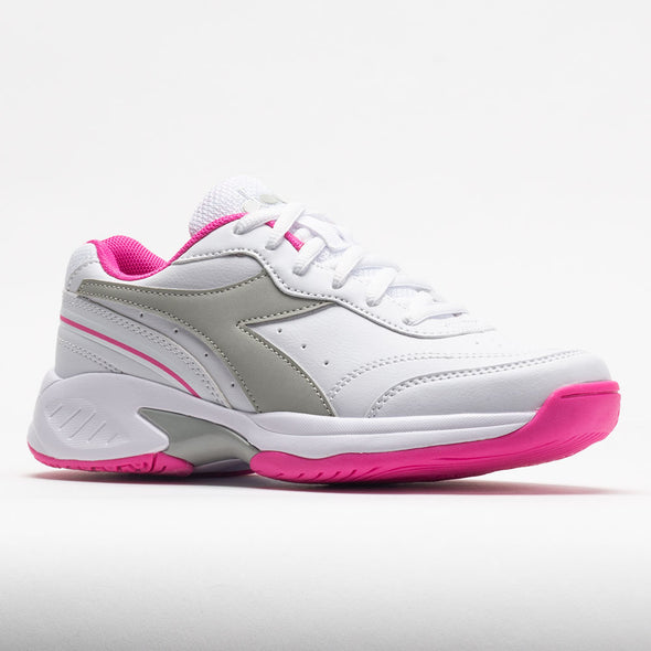 Diadora Challenge 4 SL Junior White/Silver/Rodamine Red