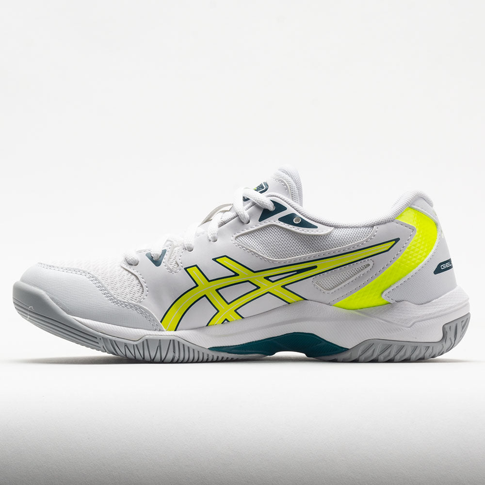 Formuleren Tandheelkundig Sandy ASICS GEL-Rocket 10 Women's White/Safety Yellow – Holabird Sports