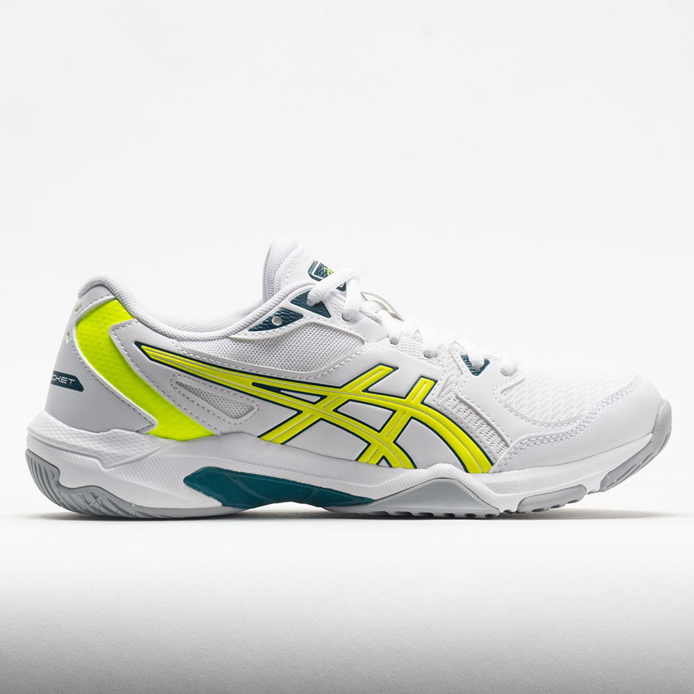 Formuleren Tandheelkundig Sandy ASICS GEL-Rocket 10 Women's White/Safety Yellow – Holabird Sports