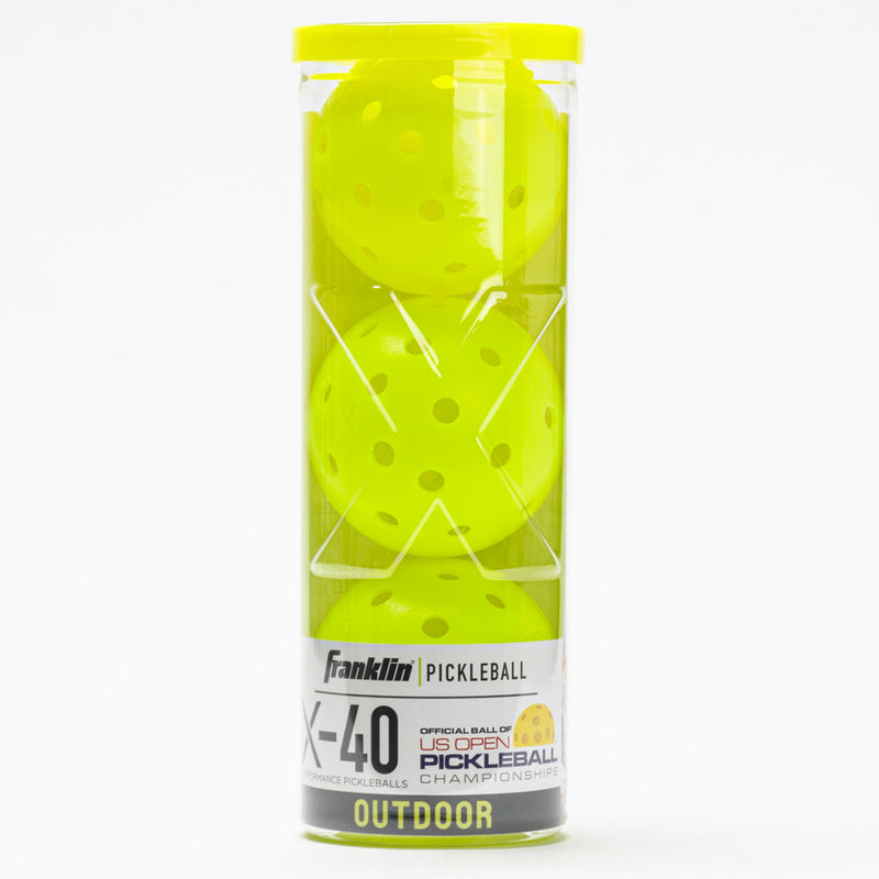 Franklin X-40 Outdoor Pickleball 3 Pack Tube