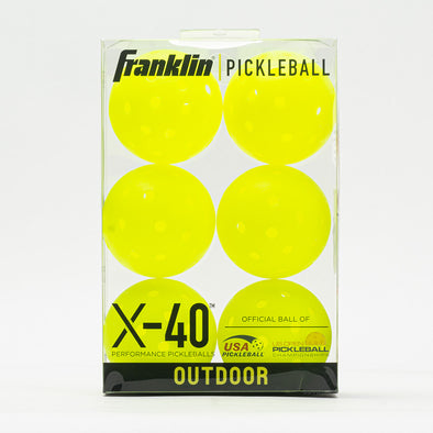 Franklin X-40 Outdoor Pickleball 6 Pack