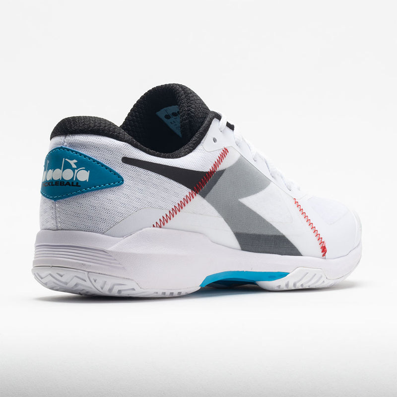 Diadora Trofeo AG Pickleball Men's White/Black/Blue Jewel