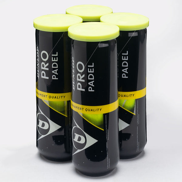 Dunlop PB Pro Padel Balls 4 Cans