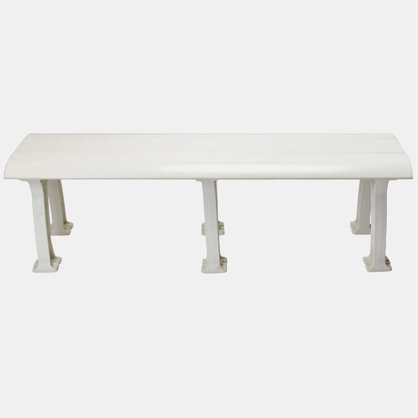 Tourna 5' Polyethelene and PVC Bench - White