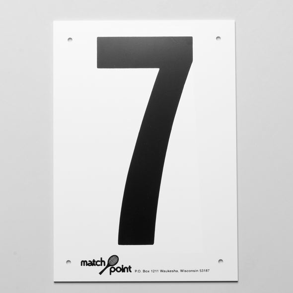 Tennis Court Numbers- Styrene