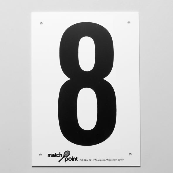 Tennis Court Numbers- Styrene