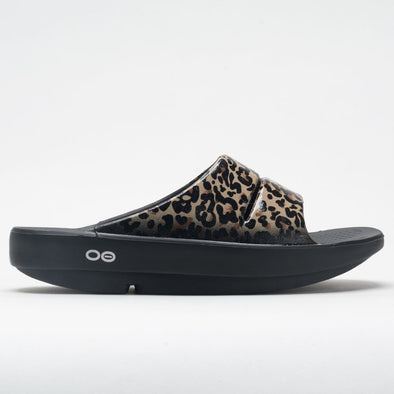 OOFOS OOahh Limited Women's Black Leopard
