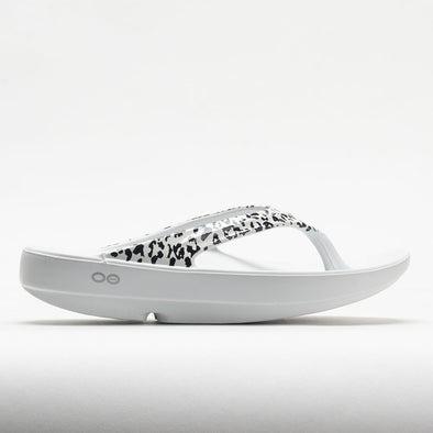OOFOS OOlala Limited Women's White/Black Leopard