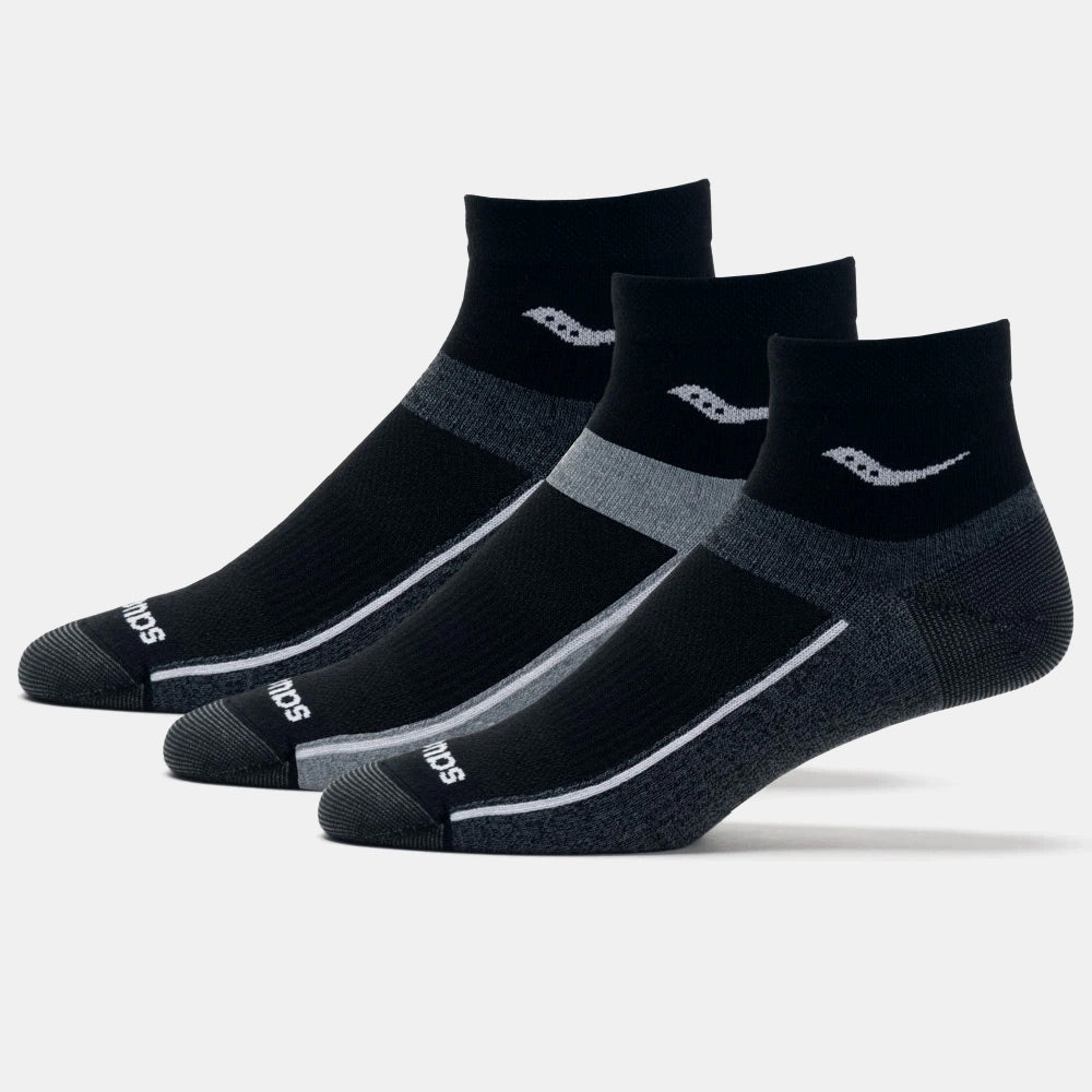 Pack De 18 Calcetines Saucony Para Hombre - Invisibles, Transpirables, Soporte De Arco, RunDry