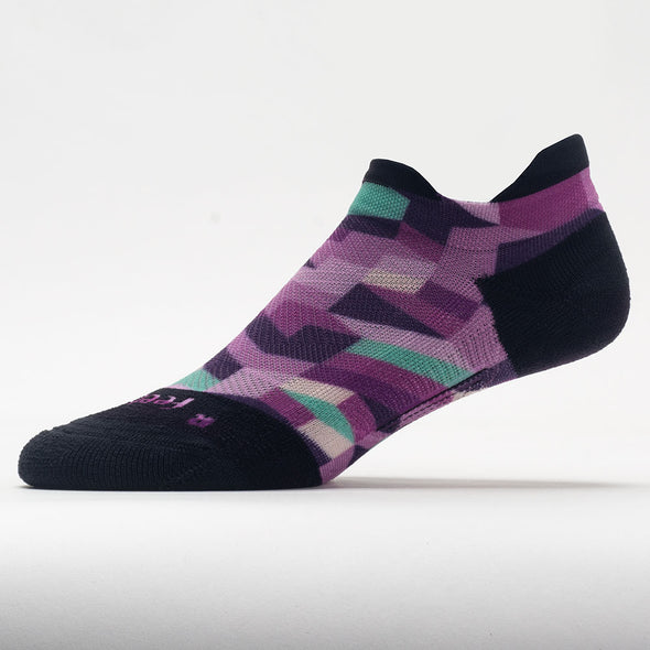 Feetures Elite Light Cushion No Show Tab Geo Print Socks