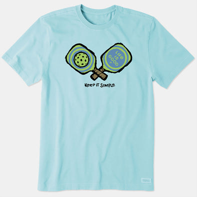 Life is Good Keep It Simple Pickleball Crusher Tee Men's