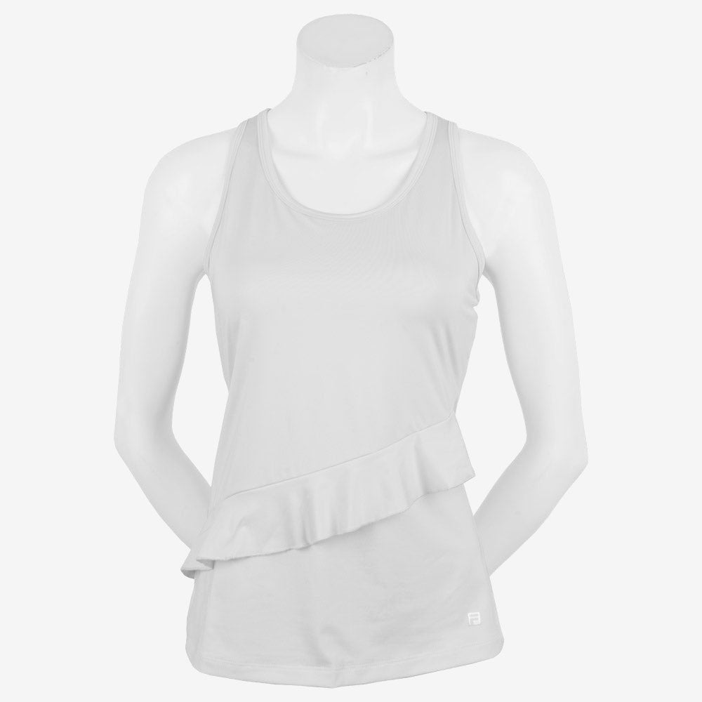 Fila Ruffles & Stripes Ruffle Racerback Tank Women's
