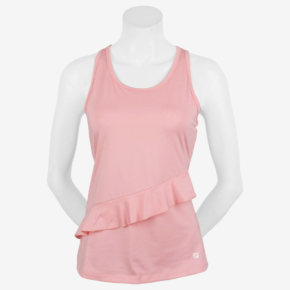 Fila Ruffles & Stripes Ruffle Racerback Tank Women's