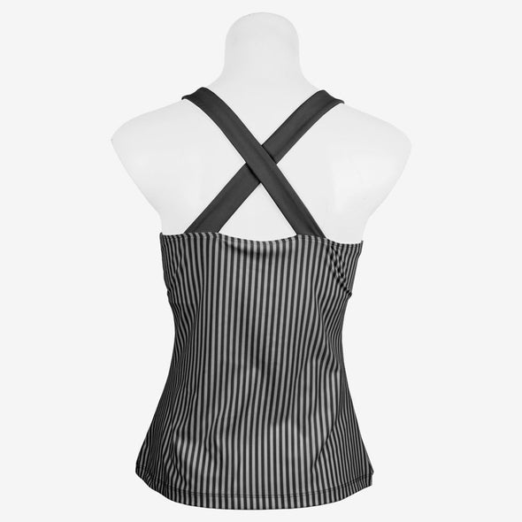 Fila Ruffles & Stripes Stripe Halter Tank Women's