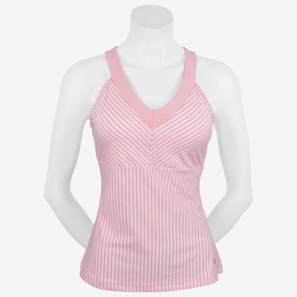 Fila Ruffles & Stripes Stripe Halter Tank Women's