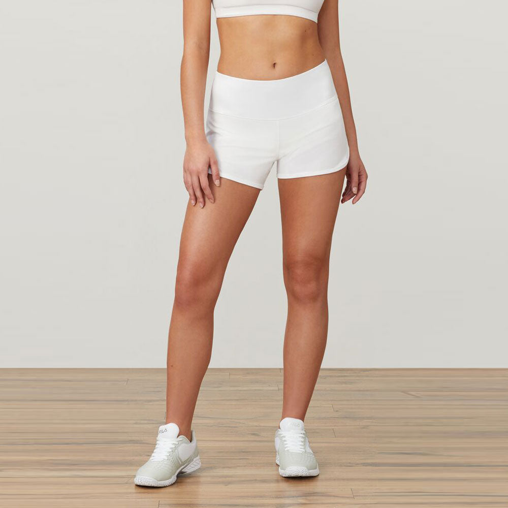 White fila on sale shorts womens