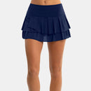 Lucky in Love Wavy Pleat Tier Skirt Women's