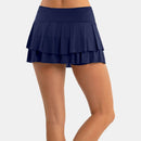 Lucky in Love Wavy Pleat Tier Skirt Women's