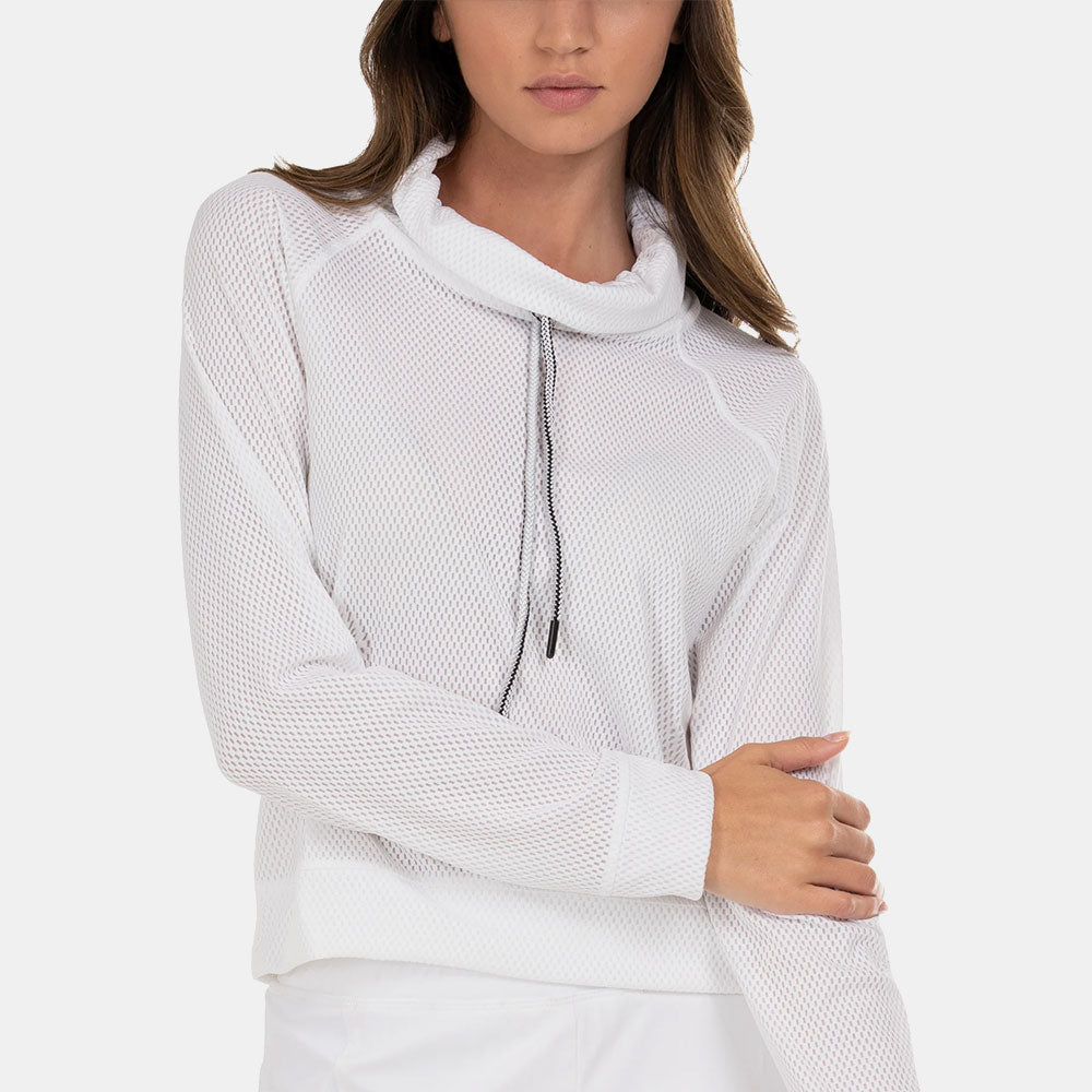 Lucky in Love High Neck Pullover Long Sleeve Women's